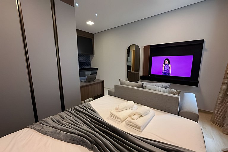 Studio 22 com Ar Condicionado prox. ao Metrô Belém