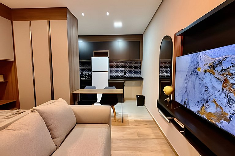 Studio 22 com Ar Condicionado prox. ao Metrô Belém