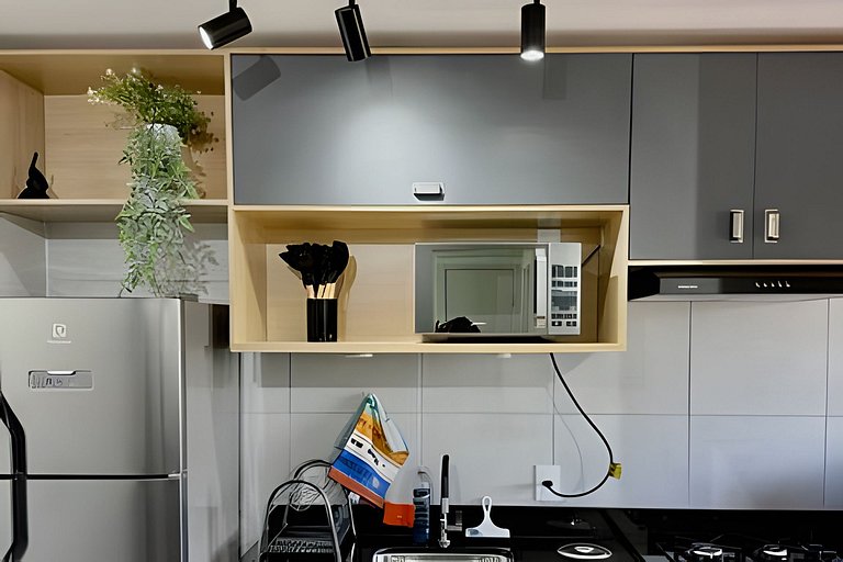 Completo e funcional, ao lado do Metrô e Allianz