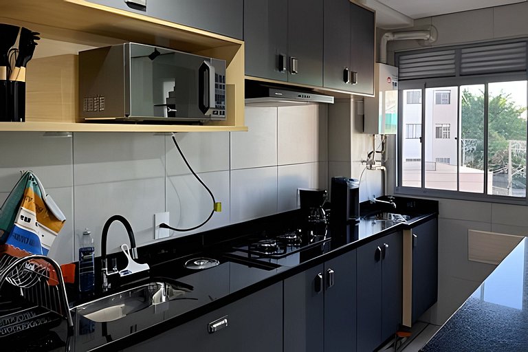 Completo e funcional, ao lado do Metrô e Allianz