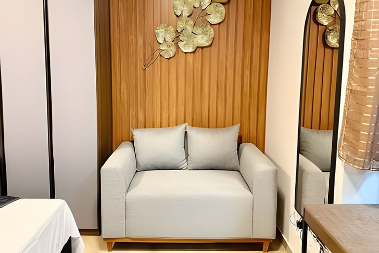 Studio 15 - Ultra Belém · Studio 15 com Cama Queen e Ar Cond