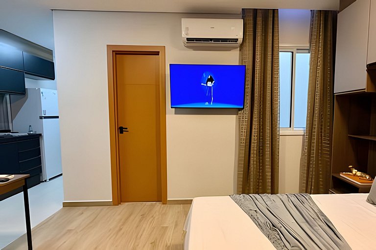 Flat 15 com Cama Queen e Ar Condicionado