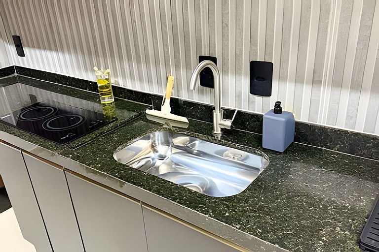 Studio 15 - Ultra Belém · Studio 15 com Cama Queen e Ar Cond