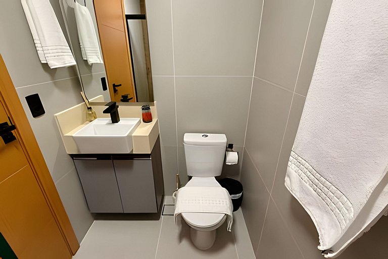 Flat 15 com Cama Queen e Ar Condicionado