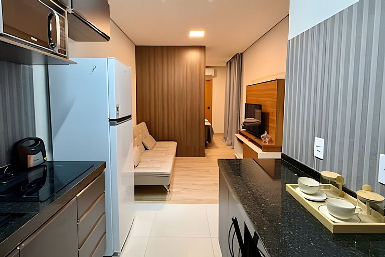 Flat 21 com Ar Condicionado, p. até 4 pessoas