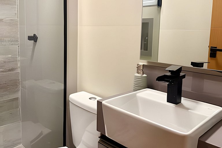 Studio 21 com Ar Condicionado, p. até 4 pessoas