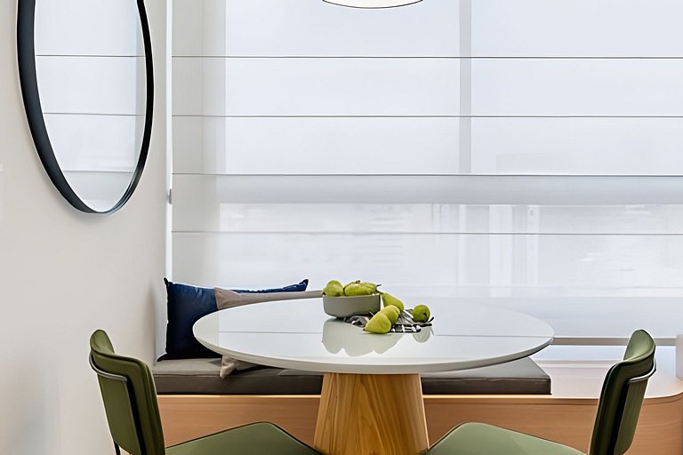 Quarto + Cozinha Completa e Piscina no 15º Andar