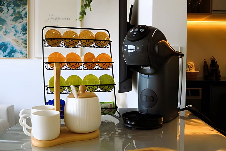 Quarto + Cozinha Completa e Piscina no 15º Andar