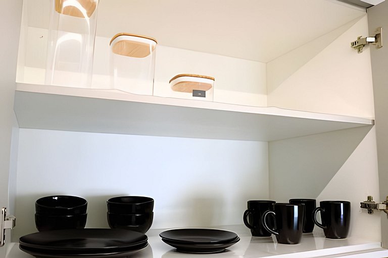 Quarto + Cozinha Completa e Piscina no 15º Andar