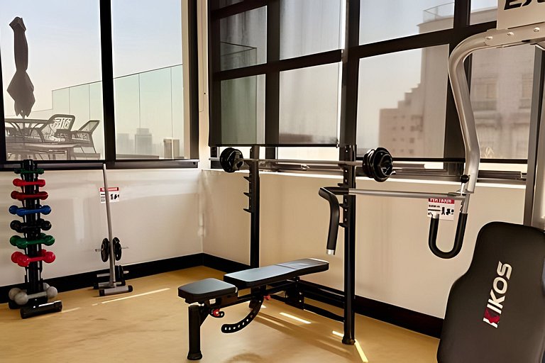 Andar Alto 15º com Ar, Rooftop e Piscina