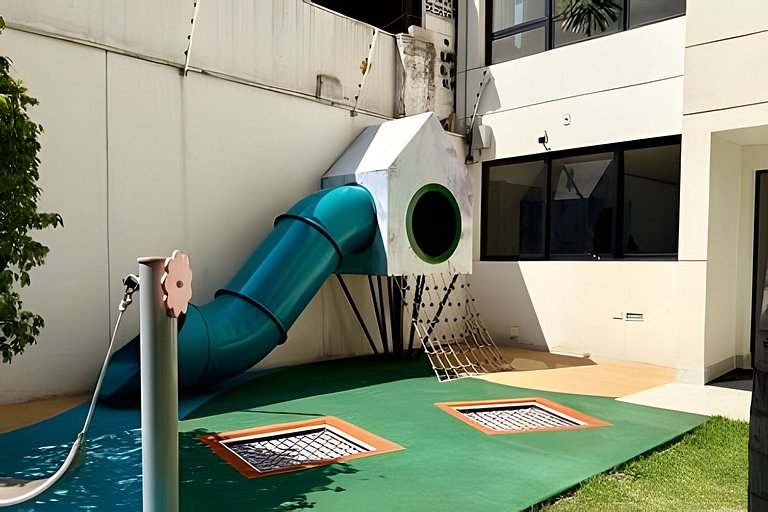 Quarto + Cozinha Completa e Piscina no 15º Andar