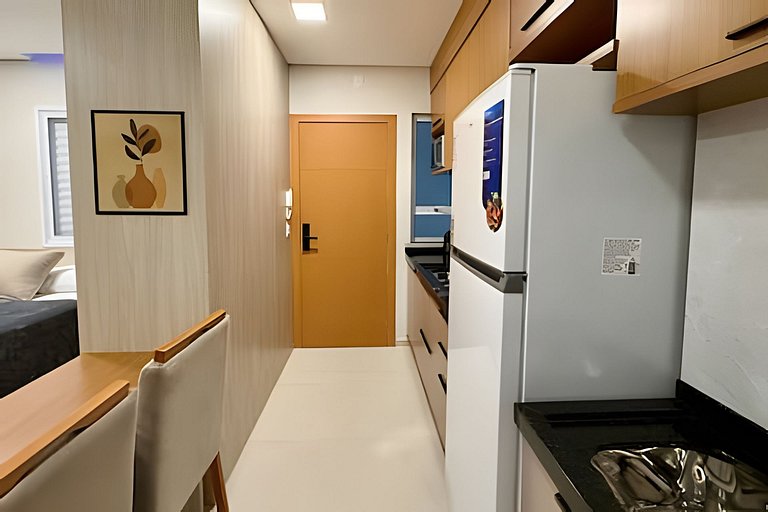 Studio 12 com ar-condicionado p/ ao metrô Belém