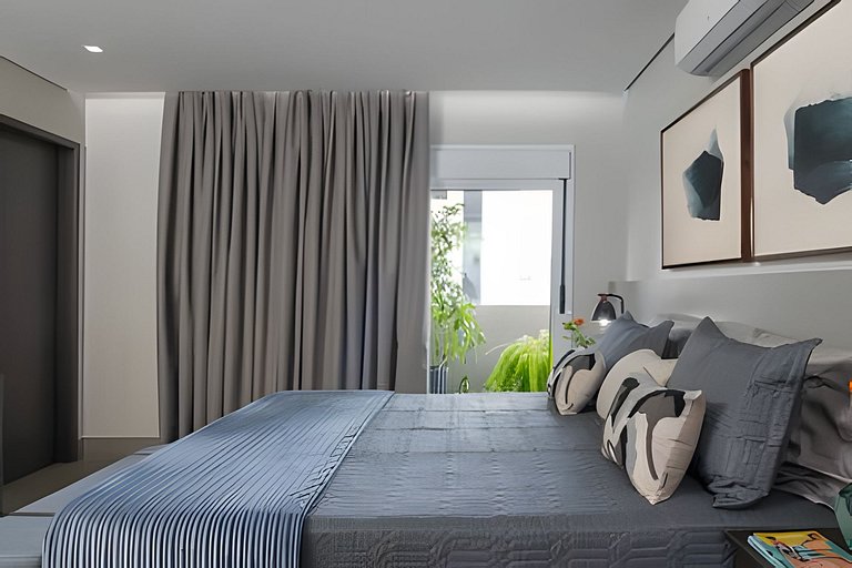 Ambiente do apartamento de 2 suítes para 4 pessoas nos Jardins