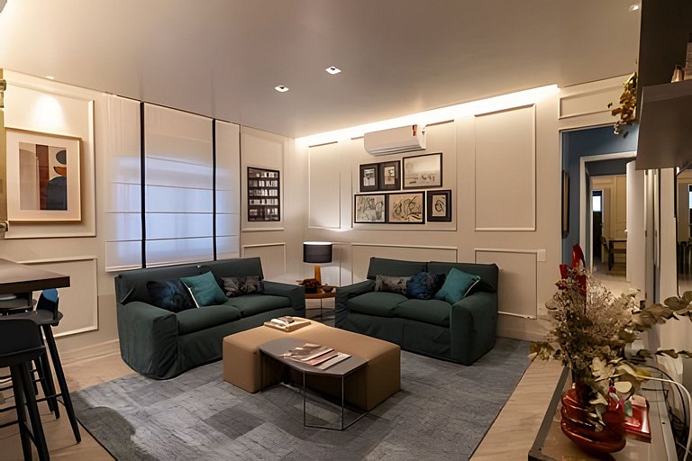 Refúgio elegante nos Jardins com garagem e Wi-Fi