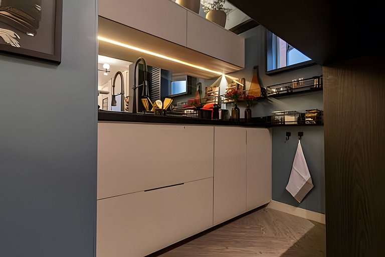 Refúgio elegante nos Jardins com garagem e Wi-Fi