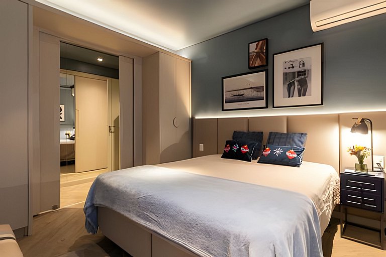 Refúgio elegante nos Jardins com garagem e Wi-Fi