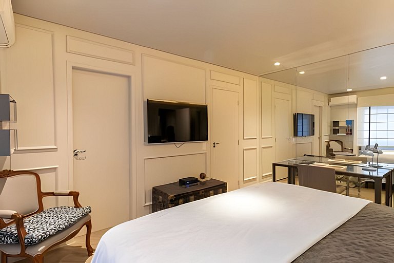 Refúgio elegante nos Jardins com garagem e Wi-Fi