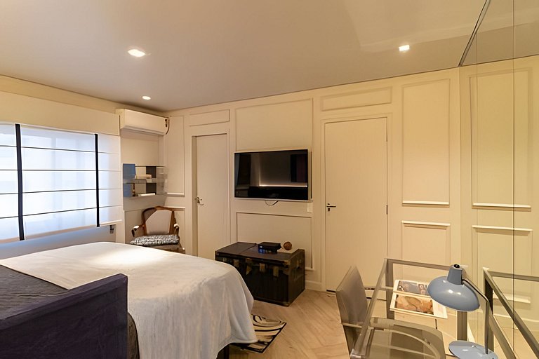 Refúgio elegante nos Jardins com garagem e Wi-Fi