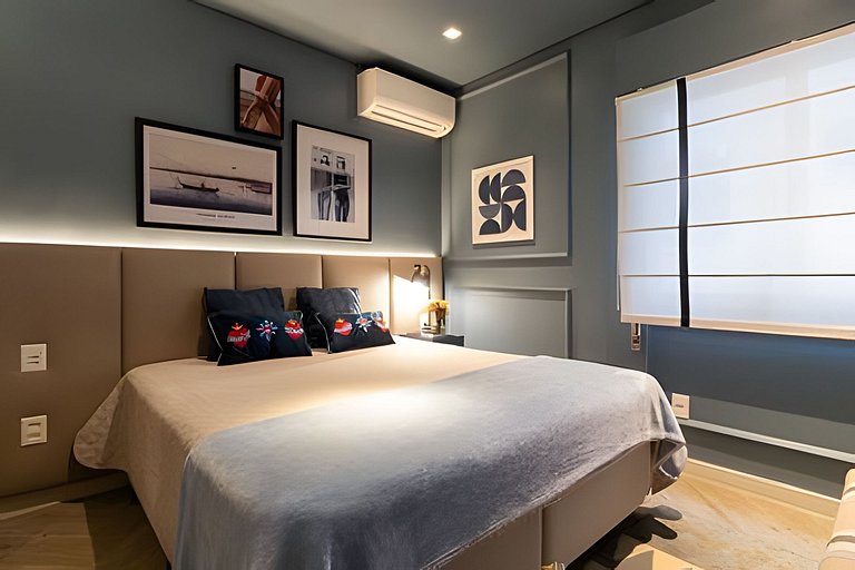 Refúgio elegante nos Jardins com garagem e Wi-Fi