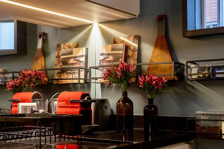 Refúgio elegante nos Jardins com garagem e Wi-Fi