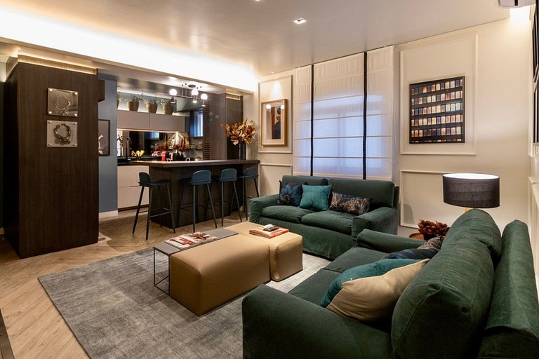 Refúgio elegante nos Jardins com garagem e Wi-Fi