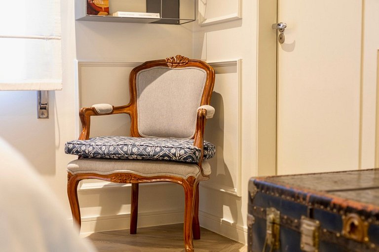 Refúgio elegante nos Jardins com garagem e Wi-Fi