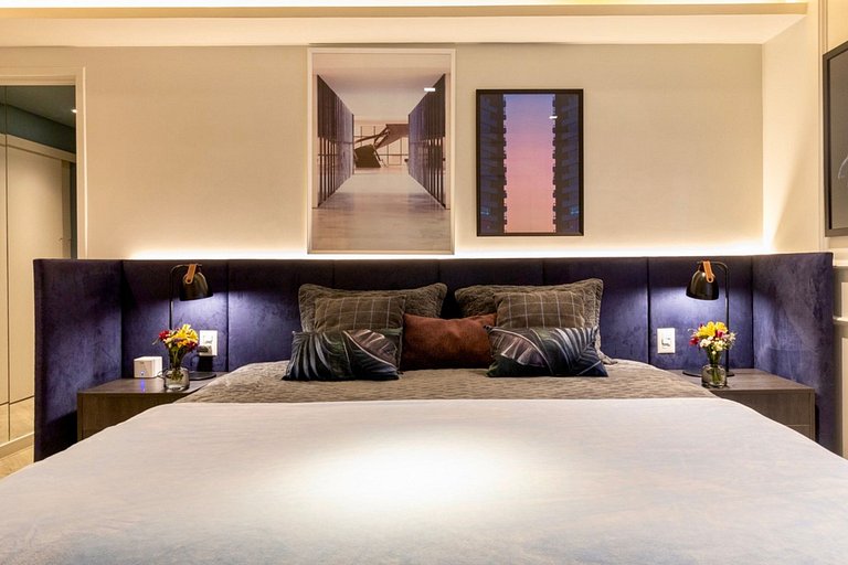 Refúgio elegante nos Jardins com garagem e Wi-Fi