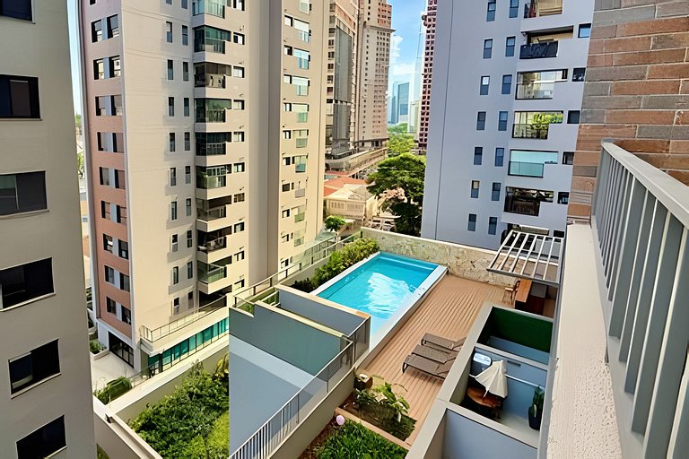 Loft Pé-Direito Alto a 500m do Metrô Brooklin