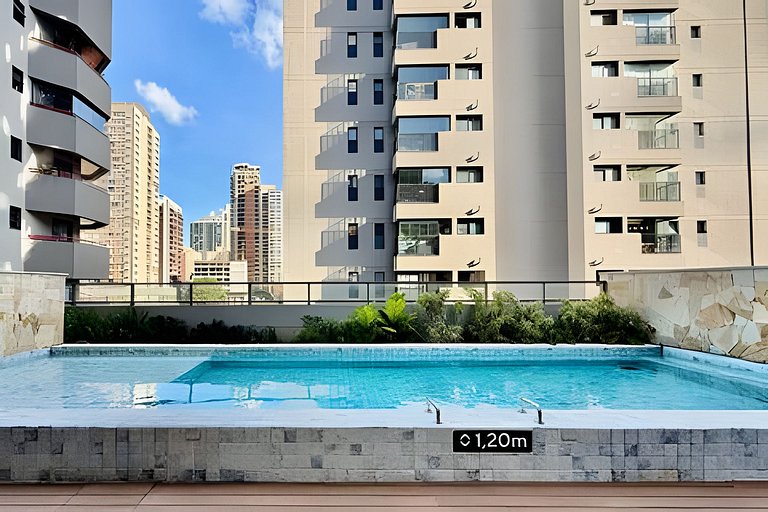 Loft Pé-Direito Alto a 500m do Metrô Brooklin