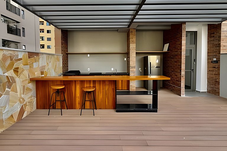Loft Pé-Direito Alto a 500m do Metrô Brooklin