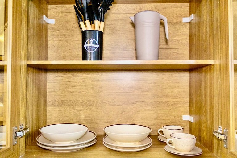 Studio 05 amplo com ar condicionado e 2 varandas