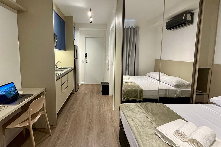 Diária de 24h, 15º andar com vista para a cidade